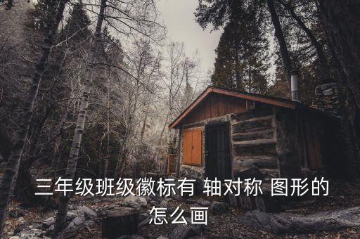  三年级班级徽标有 轴对称 图形的怎么画