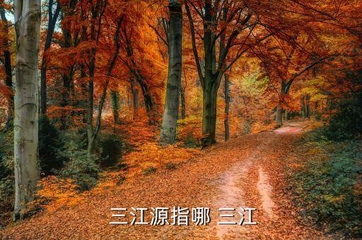  三江源指哪 三江