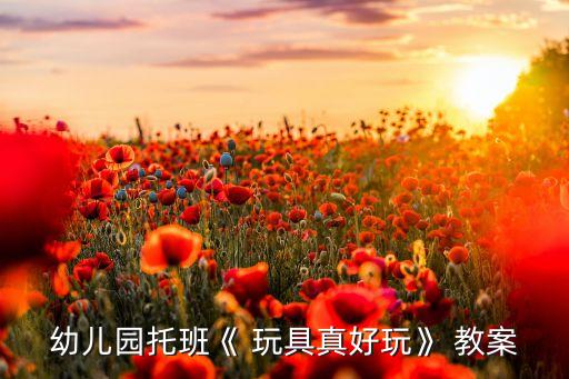 玩具自己收教案,关注孩子的成长与玩具教育