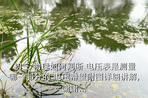  初三 物理如何判断 电压表是测量哪一部分的 电压希望附图详细讲解,谢谢...