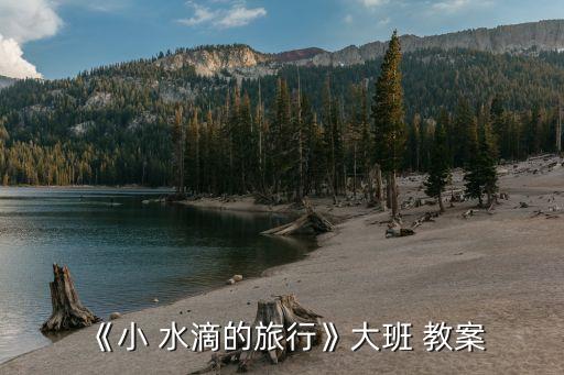《小 水滴的旅行》大班 教案