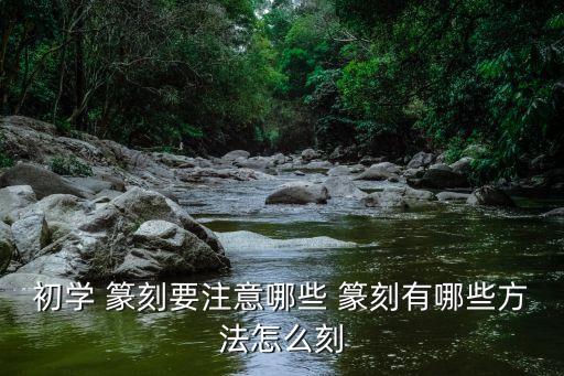 初学 篆刻要注意哪些 篆刻有哪些方法怎么刻