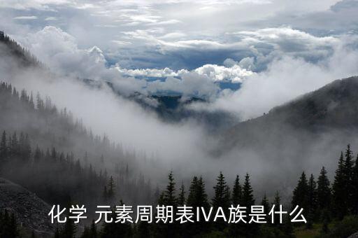 化学 元素周期表IVA族是什么