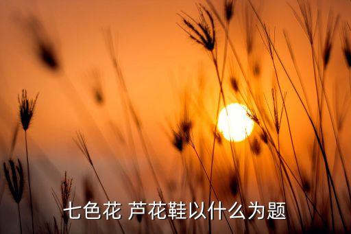 七色花 芦花鞋以什么为题