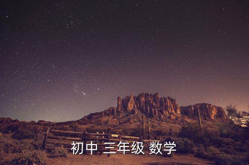 初中 三年级 数学