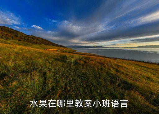 水果在哪里教案小班语言