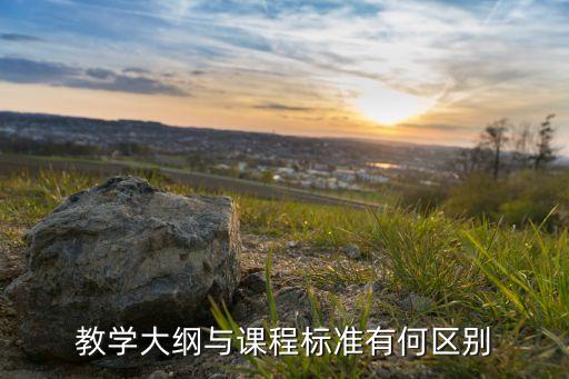 教学大纲与课程标准有何区别