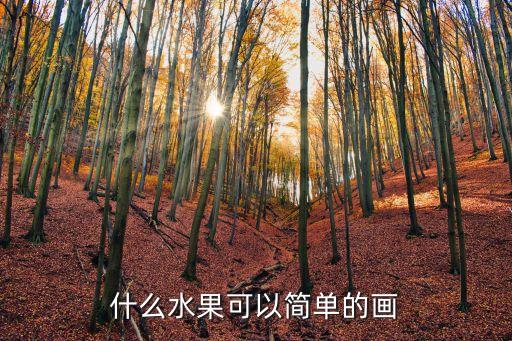 什么水果可以简单的画