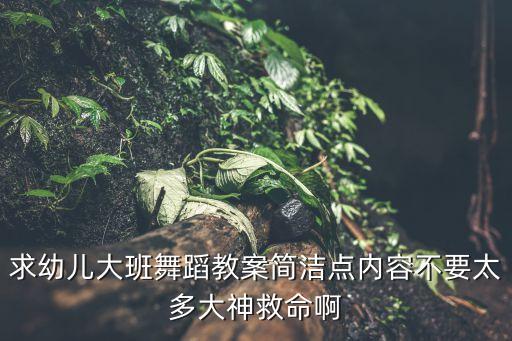 大班舞蹈听我说教案，爸爸妈妈听我说舞蹈解说词