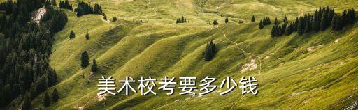 校考美术培训大概要多少钱，美术生校考费用是多少