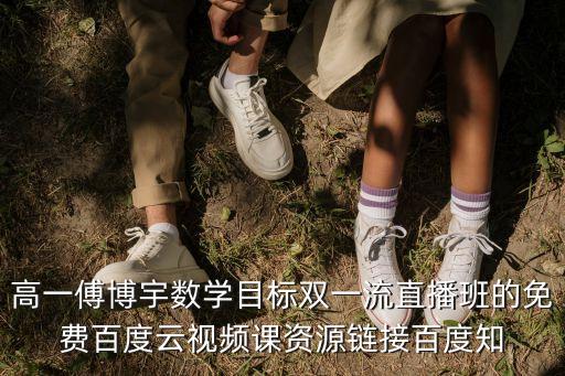 高一傅博宇数学目标双一流直播班的免费百度云视频课资源链接百度知
