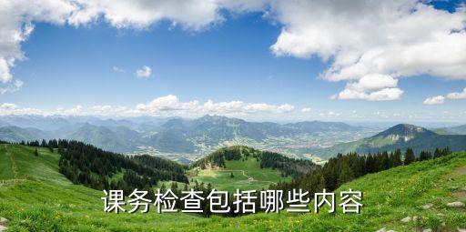 课务检查包括哪些内容