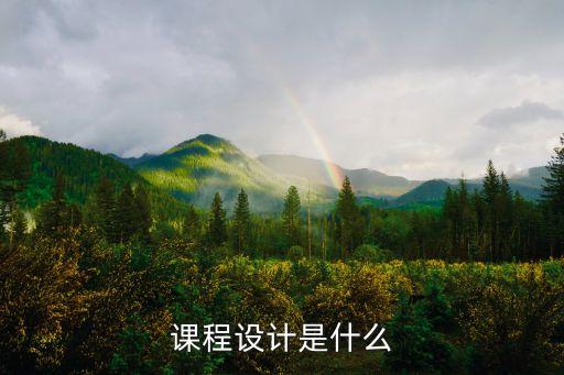 课程设计是什么