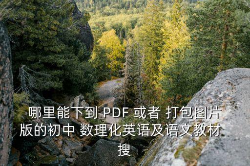 初中教材电子书免费下载，中学教材全解电子书在哪下载拜托各位了 3Q