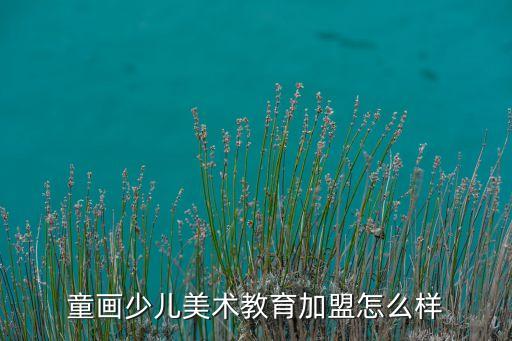 童画少儿美术教育加盟怎么样