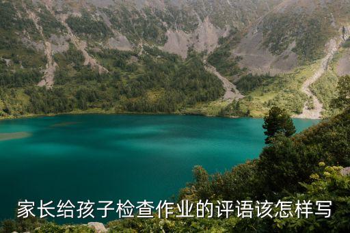 作业检查情况反馈评语，家长对作业的反馈意见怎么写