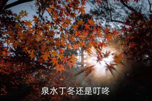 泉水丁冬还是叮咚