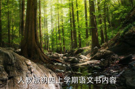 四上语文电子书 人教版，人教版初四上学期语文书内容