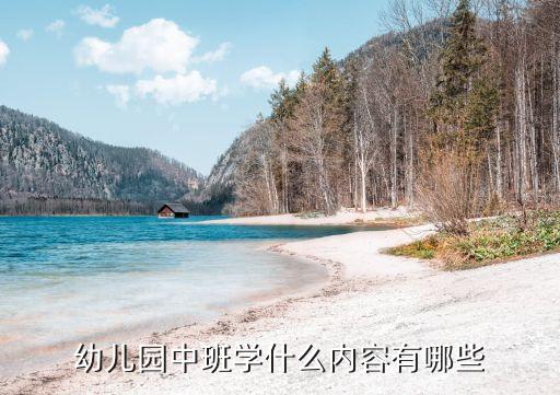 幼儿园中班学什么内容有哪些