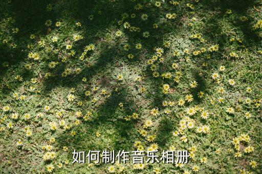 制作音乐相册，怎样制作音乐相册