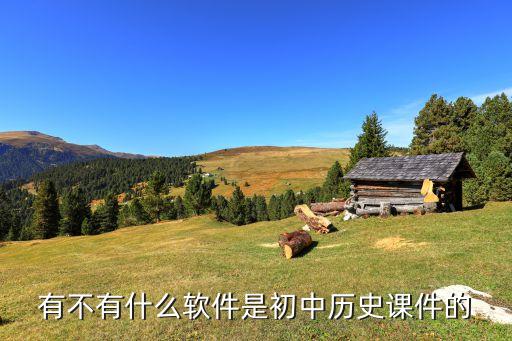 有不有什么软件是初中历史课件的