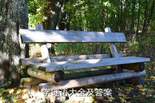 字谜语大全及答案