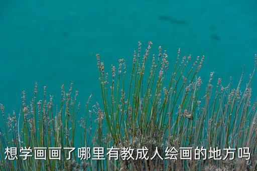 想学画画了哪里有教成人绘画的地方吗