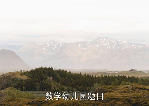 幼儿园试卷中班数学打印，幼儿园数学题