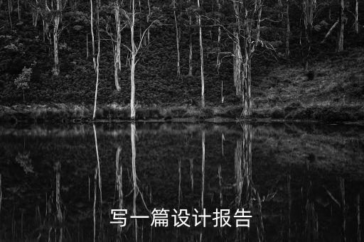 项目设计报告怎么写范文，怎么写项目的概要设计报告
