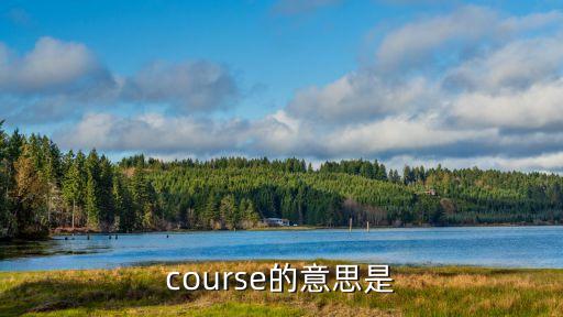 course的英语，course的意思是