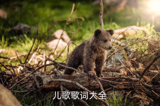 儿歌歌词大全