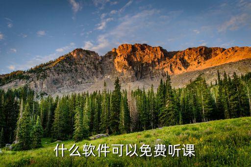 什么软件可以免费听课