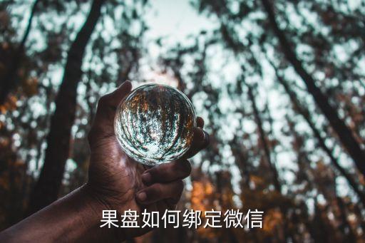 果盘如何绑定微信