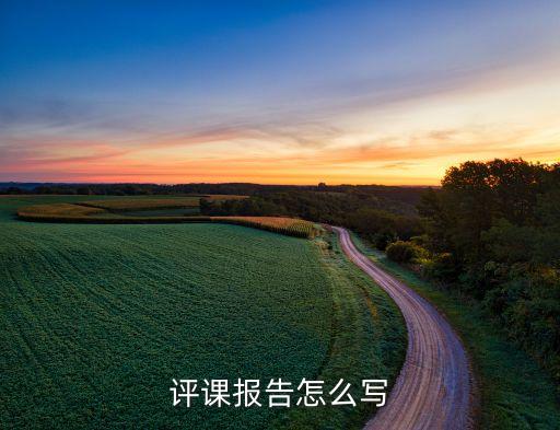 评课报告怎么写