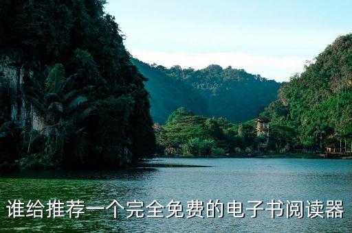 谁给推荐一个完全免费的电子书阅读器