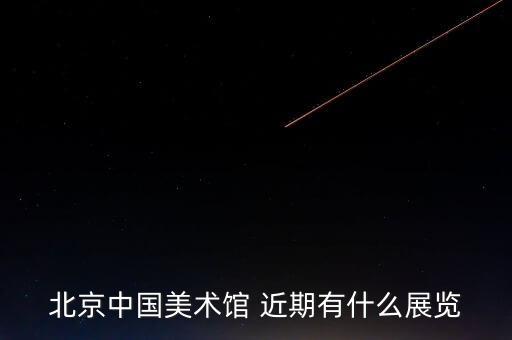 北京中国美术馆 近期有什么展览