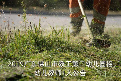 2019广东佛山市教工第二幼儿园招幼儿教师1人公告