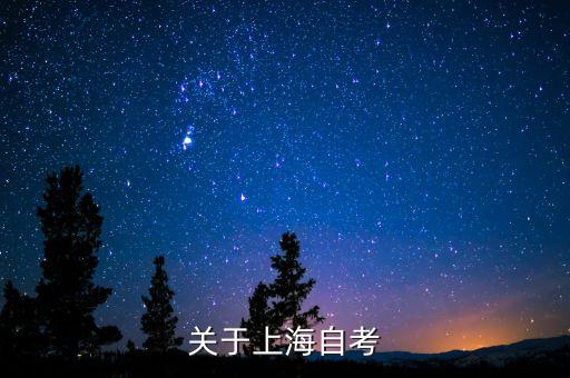 关于上海自考