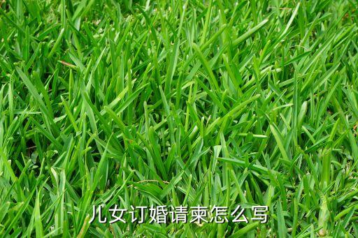 儿女订婚请柬怎么写
