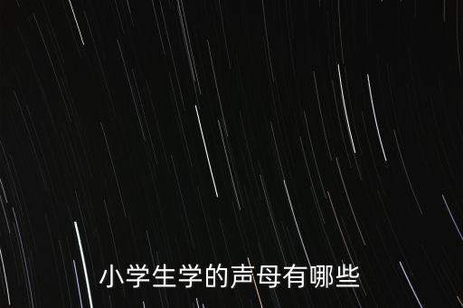 儿童学声母，小学生学的声母有哪些