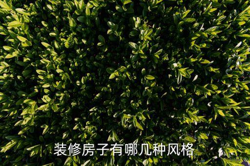 装修房子的风格设计图，装修房子有哪几种风格