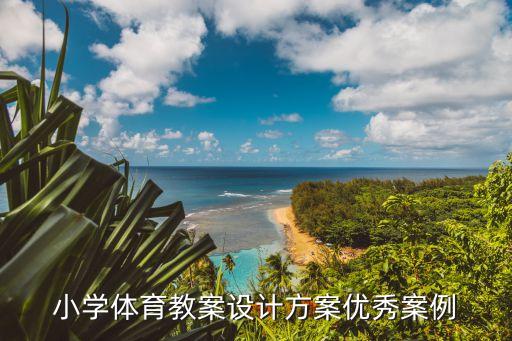 小学体育教案设计方案优秀案例