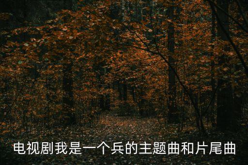 电视剧我是一个兵的主题曲和片尾曲