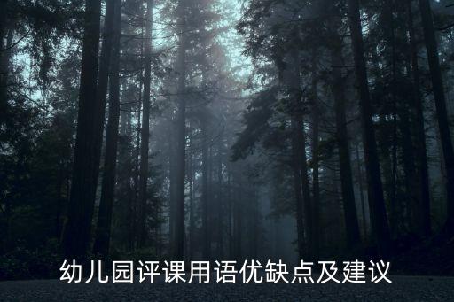 听课评课表优点和不足幼儿园小班，幼儿园评课优点与不足