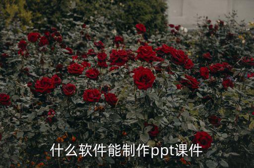 课件制作ppt模板软件，什么软件能制作ppt课件