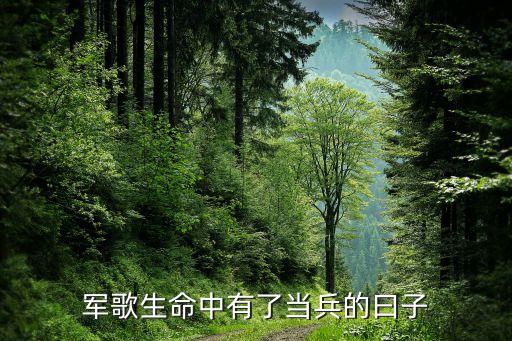 军歌生命中有了当兵的曰子