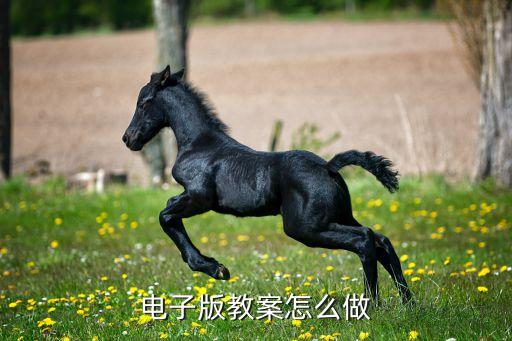 电子版教案怎么做