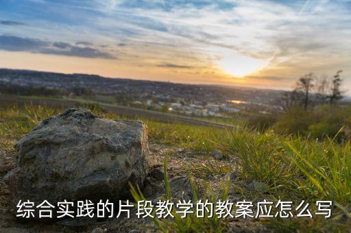 综合实践的片段教学的教案应怎么写