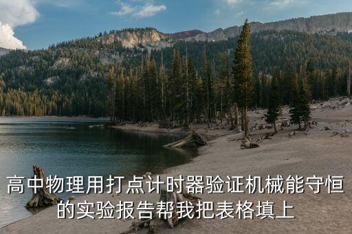 高中物理用打点计时器验证机械能守恒的实验报告帮我把表格填上