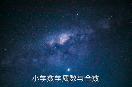 小学数学质数与合数